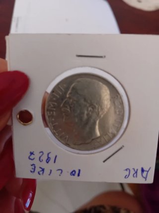 Moneta Argento Collezione 10 Lire 1927