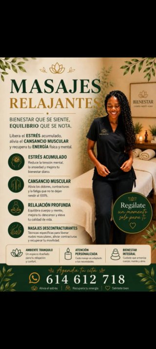 Masajes para tu bienestar y relajación