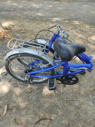 Bicicleta Plegable Urbana Adulto Azul