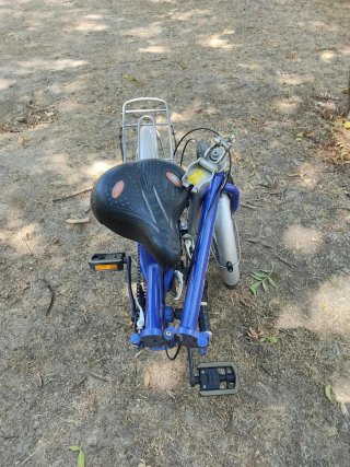 Bicicleta Plegable Urbana Adulto Azul
