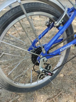 Bicicleta Plegable Urbana Adulto Azul