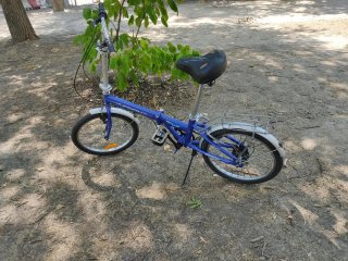 Bicicleta Plegable Urbana Adulto Azul