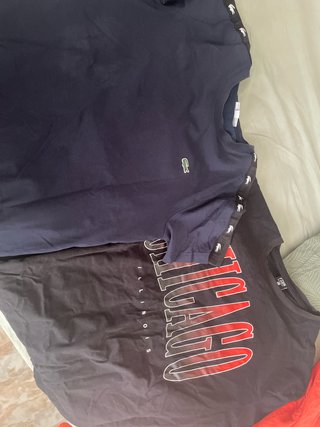 Camisetas Lacoste Azul y Negra