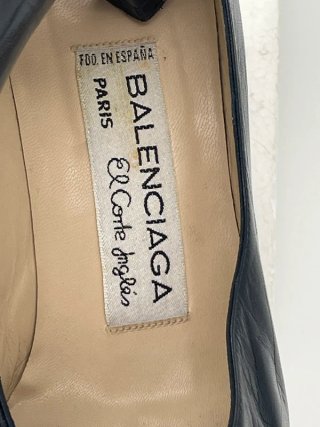 Zapatos Balenciaga Tacon Piel Hebilla Dorada
