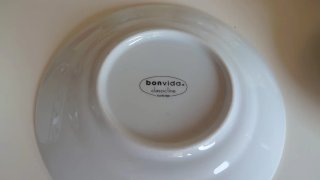 6 Tazas Consomé con Platillo Porcelana