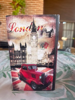 Caja Decorativa London Estilo Libro