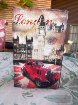 Caja Decorativa London Estilo Libro