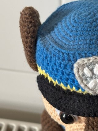 Muñeco Chase Patrulla Canina Crochet