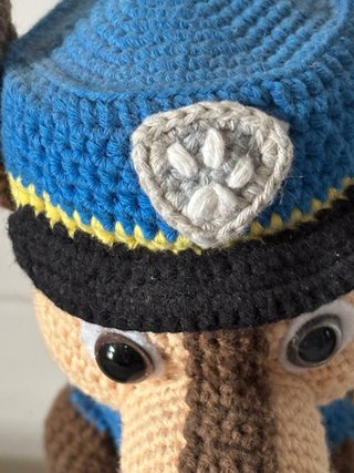 Muñeco Chase Patrulla Canina Crochet