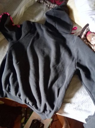 Sudadera Adidas Negra y Rosa con Capucha