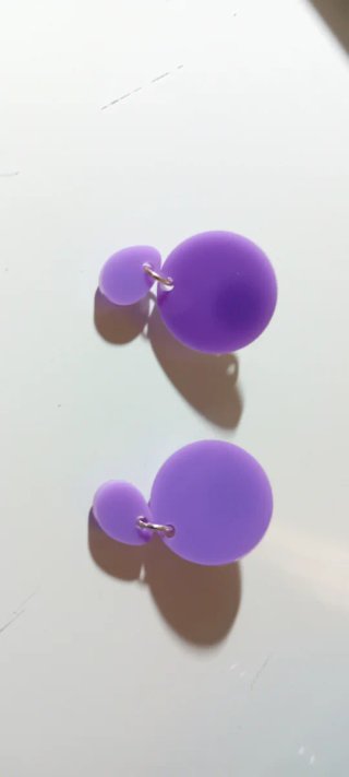 Pendientes PAPIROGA morados