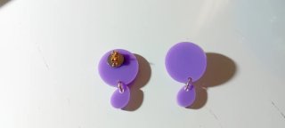 Pendientes PAPIROGA morados