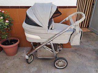 Carrito y silla de paseo gris