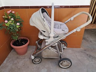 Carrito y silla de paseo gris