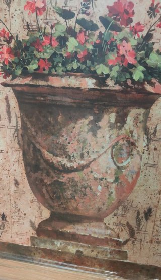 Stampa Artistica Vaso Fiori Pascal Cessou 84x84