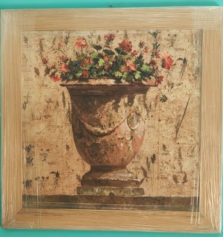 Stampa Artistica Vaso Fiori Pascal Cessou 84x84