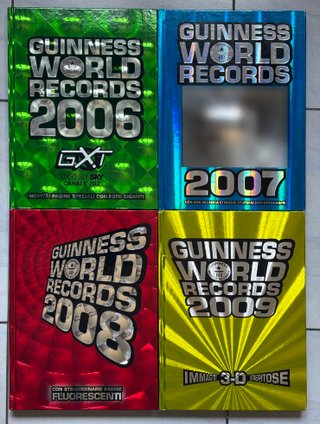 GUINNESS WORLD RECORDS 4 VOLUMI ORIGINALI