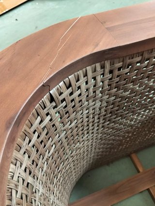 Sklum Sillón de jardín en madera de acacia Noira