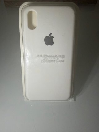 Custodia in silicone bianco per iPhone XS / X