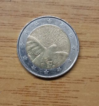 Francia 2€ Conmemorativa 2015 Paloma Paz