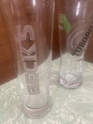 3 Bicchieri Birra Beck's Tuborg