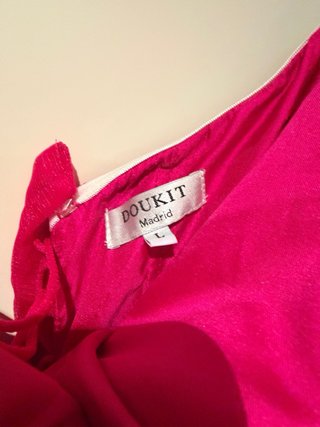 Vestido de fiesta rosa tul