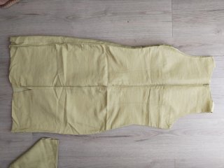 Vestido verde de fiesta con foulard talla 38