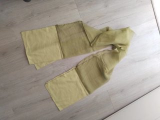Vestido verde de fiesta con foulard talla 38