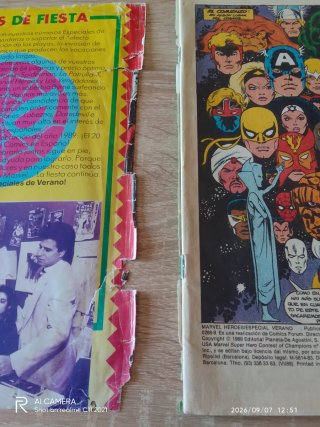 Comic Marvel antiguo especial verano