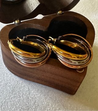 Orecchìni retrò oro argento