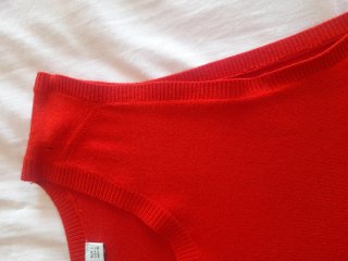 Jersey Zara sin mangas rojo
