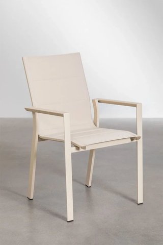 Sklum 2 Sillas Jardín Karena Aluminio Beige