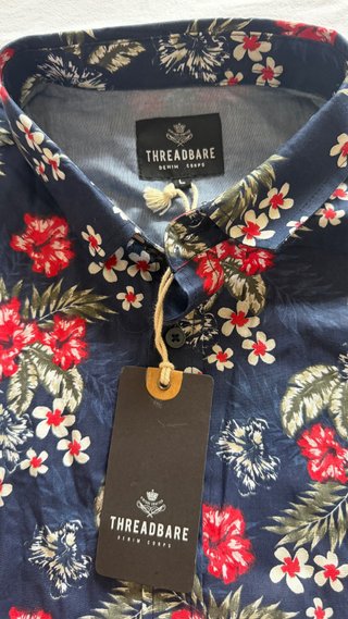 Camicia floreale Threadbare uomo
