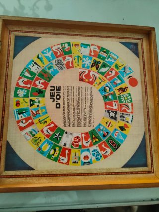 Juego de mesa antiguo Parchís Francés