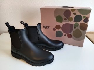 Botas de agua Igor negras mujer