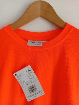 Camiseta WORK TEAM naranja reflectante Talla M