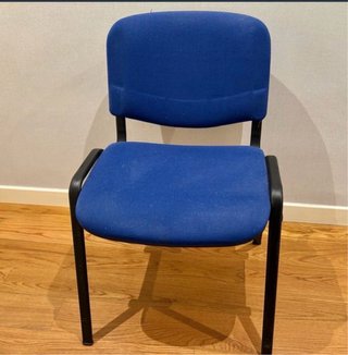 Silla de oficina azul