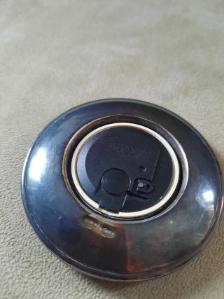 Orologio da tavolo vintage argento Italy