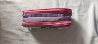 Estuche escolar unicornio rosa doble compartimento