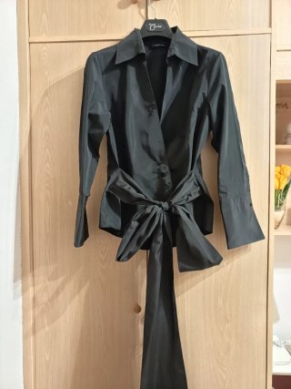 Blusa Zara Negra Manga Larga
