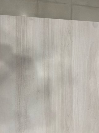 Mesa de escritorio madera beige y gris