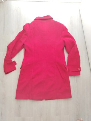 Abrigo paño rojo Easy Wear El Corte Inglés