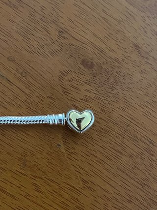 Bracciale Pandora Cuore Oro Argento