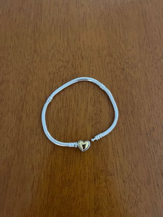 Bracciale Pandora Cuore Oro Argento
