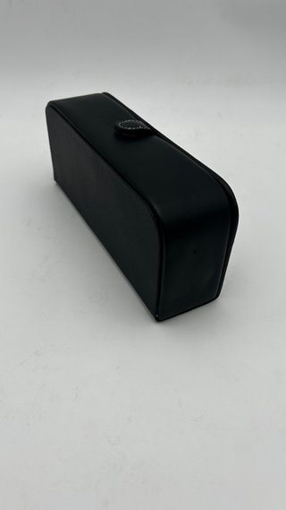 Joyero de viaje para hombre, negro y gris