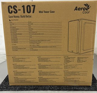 Caja PC Aerocool CS107 Negra M-ATX
