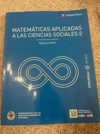 Matemáticas aplicadas a las ciencias sociales, ...