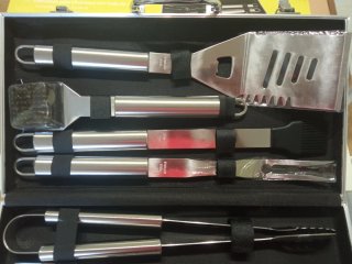 Maletín Aluminio Utensilios Barbacoa