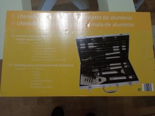 Maletín Aluminio Utensilios Barbacoa