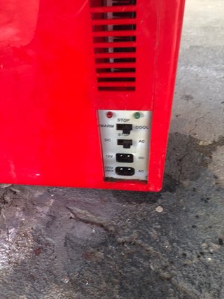 Mini nevera retro roja